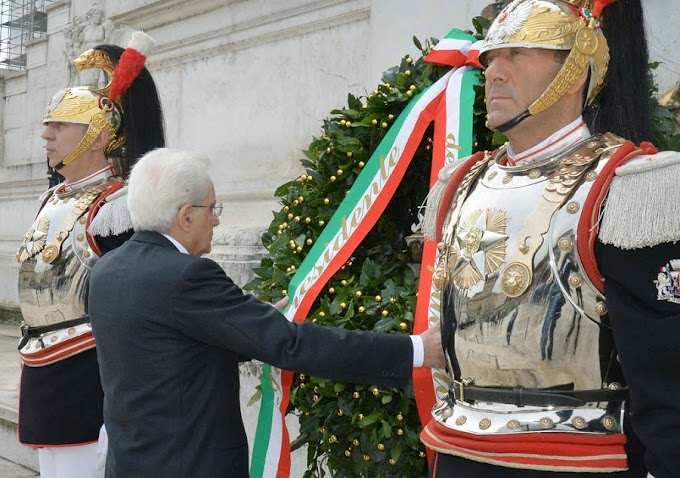 75mo della Repubblica, Mattarella all'Altare della Patria