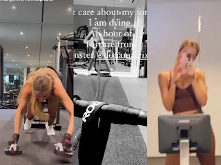 Khloe Kardashian Pulls North of 100 Lbs. Of Weight While Doing Bear Creeps During Serious Exercise