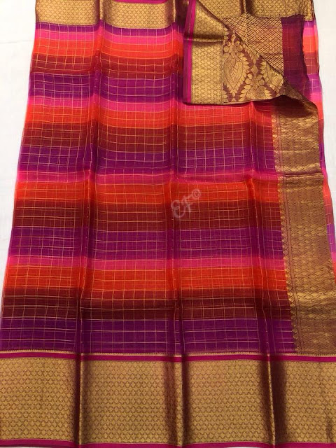  Organza  Kanchi  Sarees 