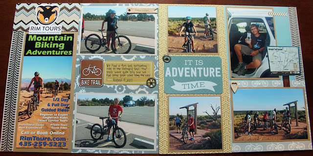 Moab Mountain Biking Scrapbook Page Utah Dead Horse Point