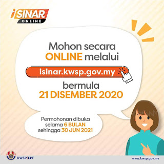 kwsp i sinar, cara mohon i sinar, permohonan online i sinar, pengeluaran kwsp, covid 19 Malaysia