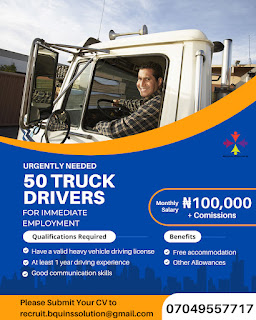 50 Truck Drivers Needed Urgently