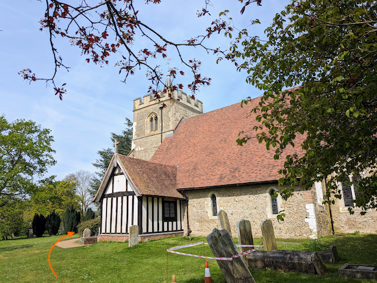 The church of St Peter, Tewin