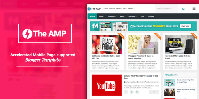 The AMP - Best AMP Blogger Template