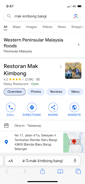 Restoran Mak Kimbong - Bangi