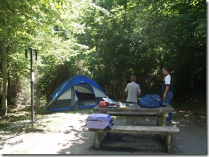 Our campsite in the Park