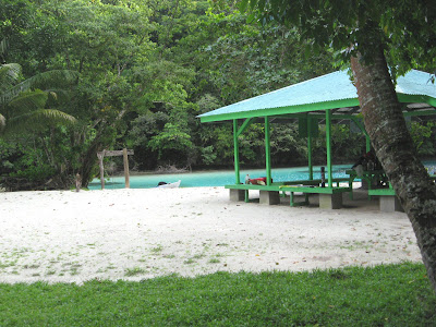 Ngchus Beach, Palau with Shelter