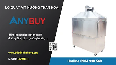 Lò quay vịt nướng than hoa