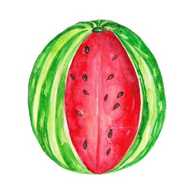 115 Watermelon Crayon Drawing Free Stock Images