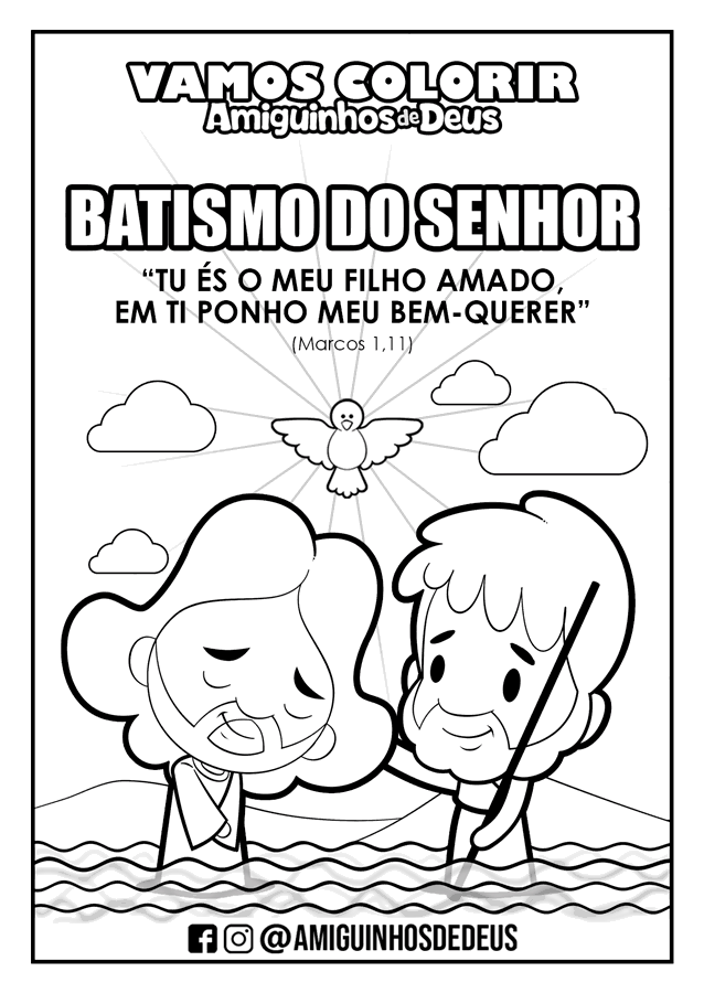 batismo do senhor desenho para colorir