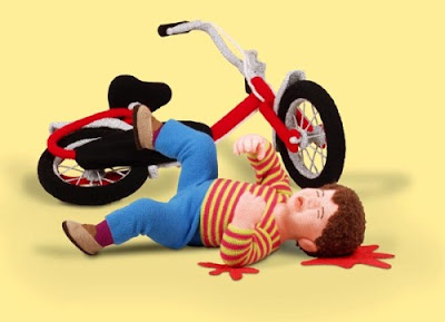 Road accident animated image