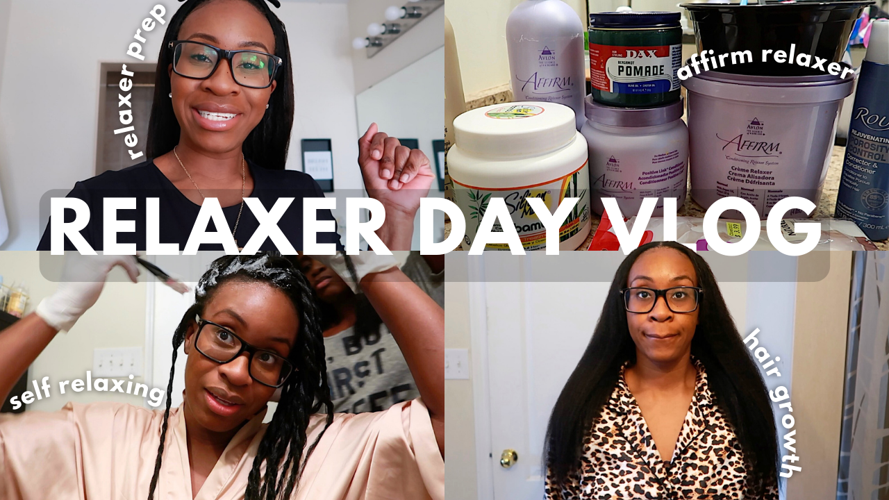 RELAXER DAY VLOG | Protein Wash Day, Relaxer Prep, Affirm Relaxer Routine, Flat Iron, Trim + MORE!