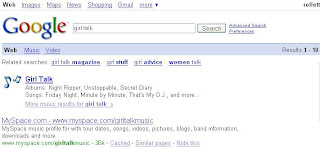 Girl Talk Google results