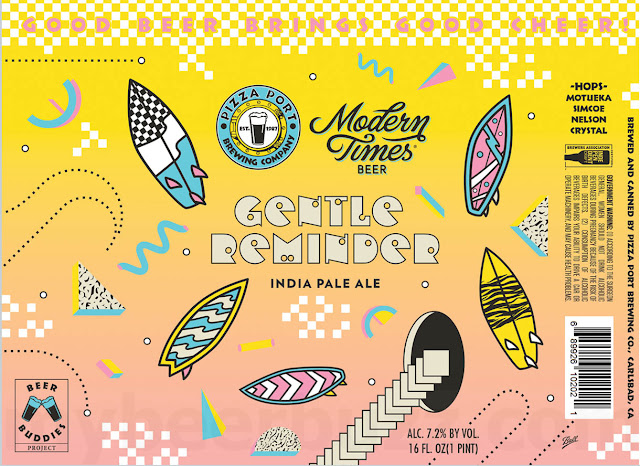 Pizza Port & Modern Times Collaborate On Gentle Reminder IPA Cans