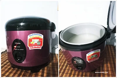 Rice cooker Miyako MCM-508 SBC yang saya gunakan di rumah