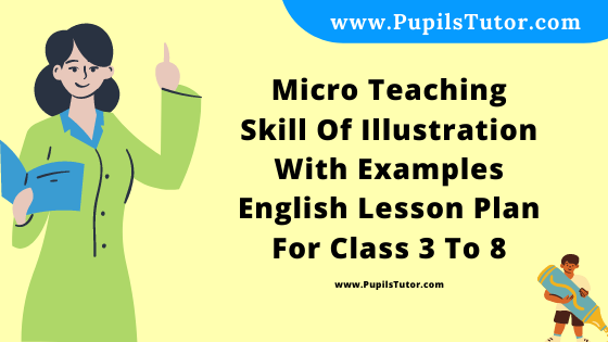 Free Download PDF Of Micro Teaching Skill Of Illustration With Examples English Lesson Plan For Class 3 To 8 On Singular And Plural Topic For B.Ed 1st 2nd Year/Sem, DELED, BTC, M.Ed In English. - www.pupilstutor.com