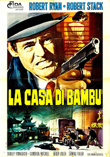 LA CASA DI BAMBU. Cartel: 100 x 140 cms. Italia. Arte: Renato Casaro. Imprenta: Orma Grafica, Roma. LA CASA DE BAMBÚ. House of Bamboo. 1955. Estados Unidos. Dirección: Samuel Fuller. Reparto: Robert Stack, Robert Ryan, Shirley Yamaguchi, Brad Dexter, Biff Elliot, Sessue Hayakawa, Cameron Mitchell, Sandro Giglio.