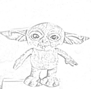 Baby Yoda of The Mandalorian plush toys coloring.filminspector.com