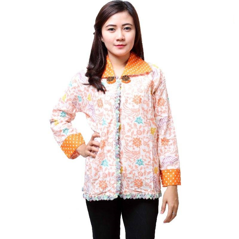 10 Baju  Batik  Wanita Kantor Lengan  Panjang  Elegan  