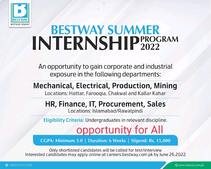 BESTWAYS CEMENT PAID INTERNSHIP PROGRAM |2022|