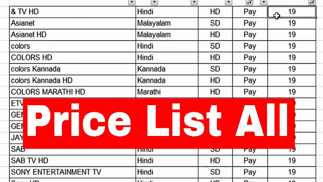 Full information on TRAI New Rules and Channel Prices List 2019