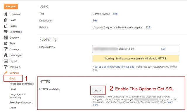 Secure your Blogspot Blog with HTTPS Protocol in 5 Steps