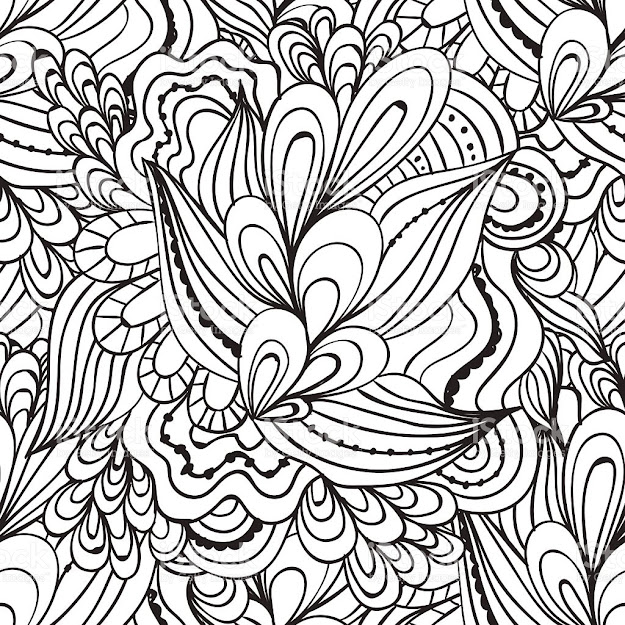 Coloring Pages For Adultsdecorative Hand Drawn Doodle Nature Ornamental  Royaltyfree Stock Vector
