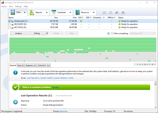 Auslogics Disk Defrag Auslogics Disk Defrag