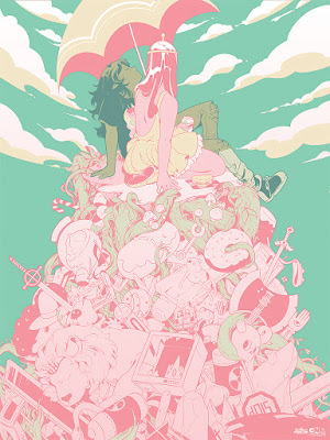 Adventure Time Screen Print by Rosemary Valero O'Connell x Mondo