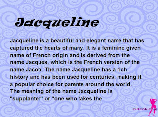 meaning of the name "Jacqueline"