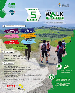 Domenica 5 maggio torna la Walk Marathon