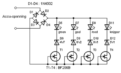 Simple Accu Indicator Circuit Diagram