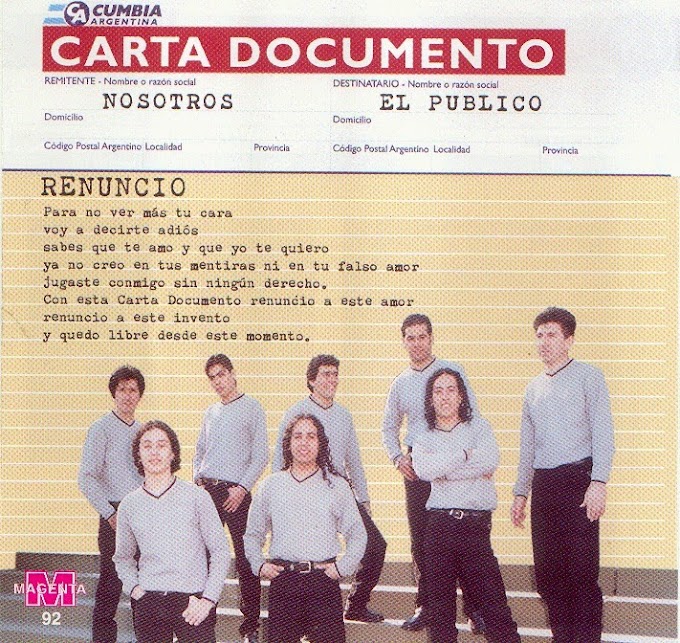 Carta Documento - Renuncio (2001)