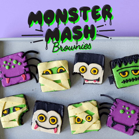 Monster Mash Halloween Brownies