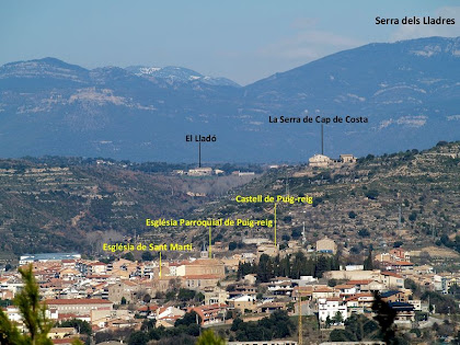 Vista de Puig-reig des de la zona de la Vinya del Cigala