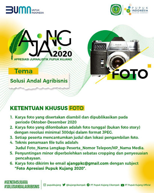 AJANG 2020, Apresiasi Jurnalistik Pupuk Kujang