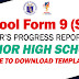 JHS - SCHOOL FORM 9 (SF9) Free to Download Template