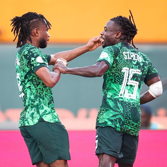 Video: Watch again, Moses Simon superb assist and Lookman Goal against Angola - AFCON 2023