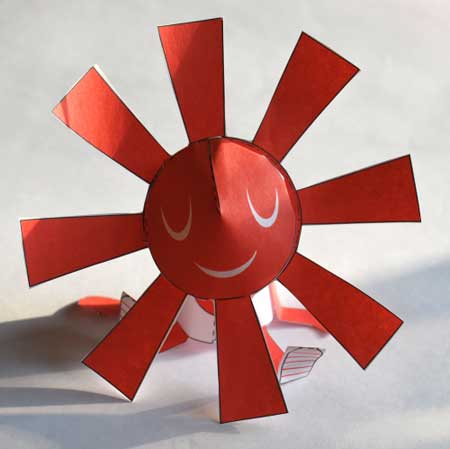 The Rising Sun Paper Toy