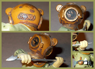 80mm Figurine, Bear in Diving Suit, Cartoon Bear, Deep Sea Diver, Deep Sea Divers, Diver Figures, Diver Figurines, Diving Bear, Fish Tank Ornament, Plastic Diver Ornament, Plastic Novelty, Polyurethane Resin, Poured Resin Casting, PU Resin, Small Scale World, smallscaleworld.blogspot.com, Toy Divers,