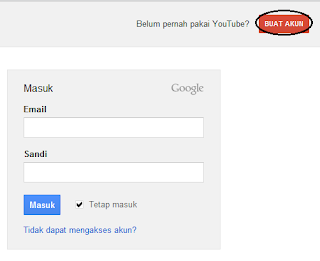 membuat akun youtube