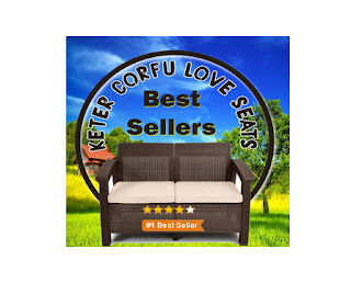 Corfu,  Love seats, Outdoor Furniture, Keter Corfu Collection, Corfu Collection, Best Seller Love Seats,