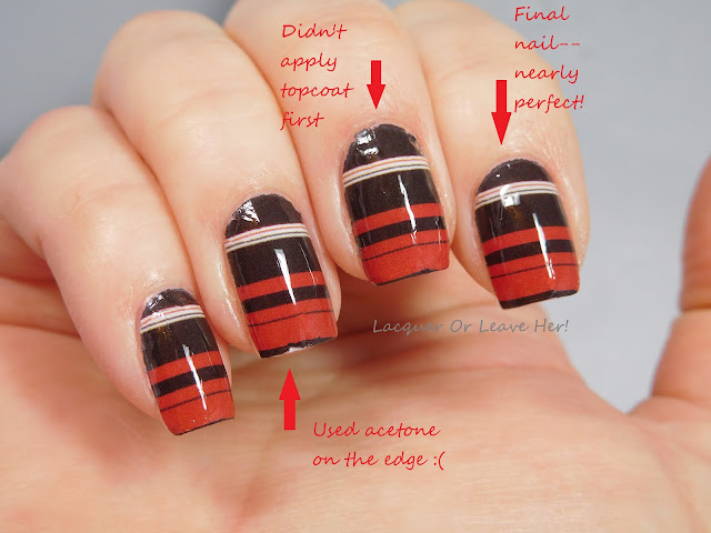 My learning curve: applying water decal nail wraps