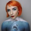 Makeup Artist Creating Amazing Body Art On Her Body