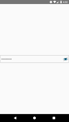 React native dynamically show and hide Password Content Example