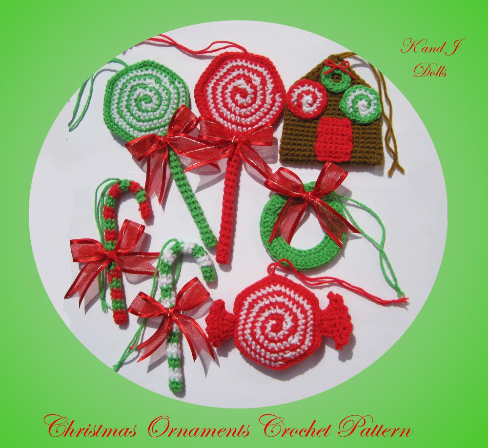  Christmas  ornaments  crochet pattern  Sayjai Amigurumi 