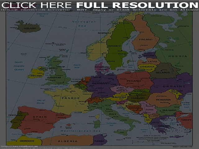 Map Over Europe