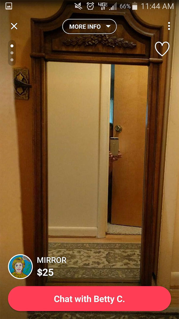 These Pictures Of People Trying To Sell Their Mirrors Is The Funniest Thing We Saw Today