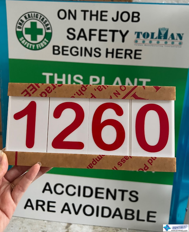 Safety Board With Acrylic Numbers Philippines