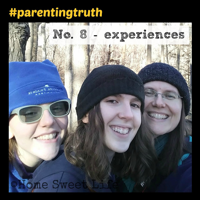 parenting truths, childhood, experiences over things, making memories